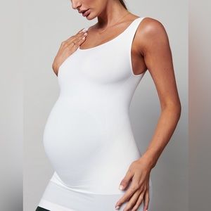 BLANQI EVERYDAY - Maternity Belly Support Tanktop - White, Medium